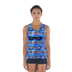 Fish Stamp 2 Sport Tank Top  by ArtworkByPatrick