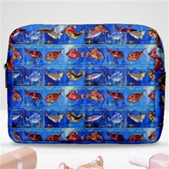 Fish Stamp 2 Make Up Pouch (large) by ArtworkByPatrick