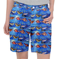 Fish Stamp 2 Pocket Shorts by ArtworkByPatrick