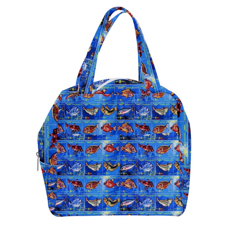 Fish Stamp 2 Boxy Hand Bag