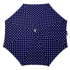 Pois Blanc/marine Straight Umbrellas by kcreatif