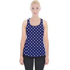 Pois Blanc/marine Piece Up Tank Top by kcreatif