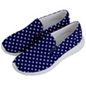 Pois Blanc/Marine Women s Lightweight Slip Ons View2