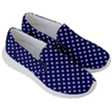 Pois Blanc/Marine Women s Lightweight Slip Ons View3