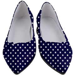 Pois Blanc/marine Women s Block Heels 