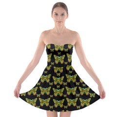 Butterflies With Wings Of Freedom And Love Life Strapless Bra Top Dress by pepitasart