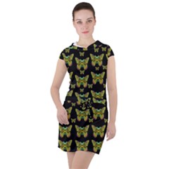 Butterflies With Wings Of Freedom And Love Life Drawstring Hooded Dress by pepitasart