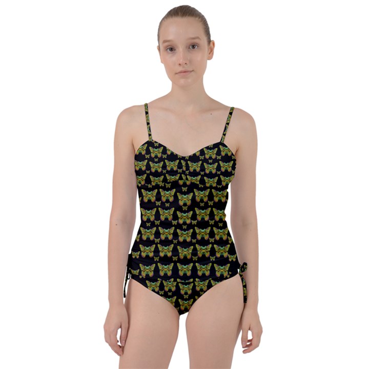 Butterflies With Wings Of Freedom And Love Life Sweetheart Tankini Set