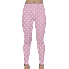 Pois Blanc/rose Classic Yoga Leggings by kcreatif