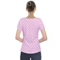 Pois Blanc/Rose Short Sleeve Front Detail Top View2