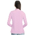 Pois Blanc/Rose Drape Collar Cardigan View2