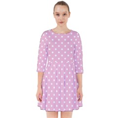 Pois Blanc/rose Smock Dress by kcreatif