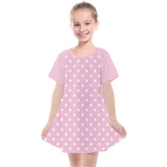 Pois Blanc/rose Kids  Smock Dress by kcreatif