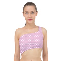 Pois Blanc/rose Spliced Up Bikini Top  by kcreatif