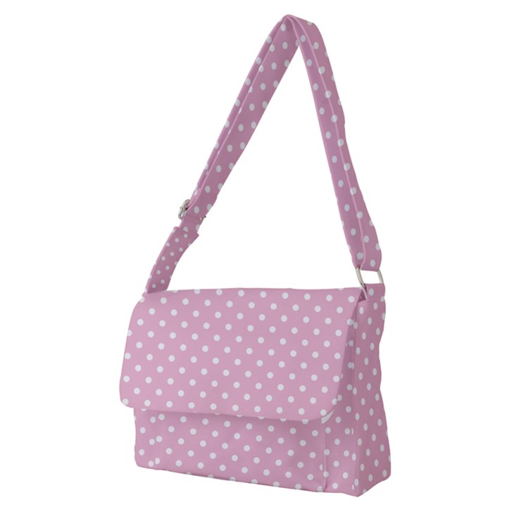 Pois Blanc/Rose Full Print Messenger Bag (M)