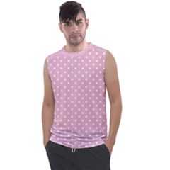 Pois Blanc/rose Men s Regular Tank Top