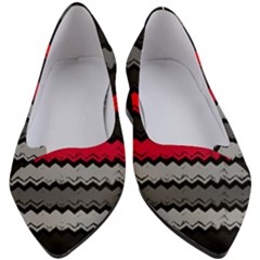 Chevrons Rose/gris Women s Block Heels 