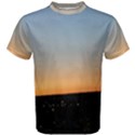 Photo Coucher du soleil Bleu/Orange Men s Cotton Tee View1