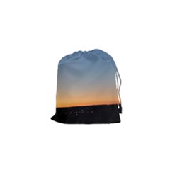 Photo Coucher Du Soleil Bleu/orange Drawstring Pouch (xs) by kcreatif