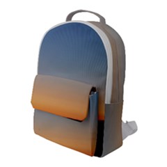 Photo Coucher Du Soleil Bleu/orange Flap Pocket Backpack (large) by kcreatif