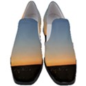 Photo Coucher du soleil Bleu/Orange Women Slip On Heel Loafers View1