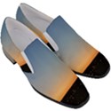 Photo Coucher du soleil Bleu/Orange Women Slip On Heel Loafers View3