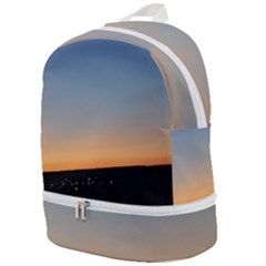 Photo Coucher Du Soleil Bleu/orange Zip Bottom Backpack by kcreatif