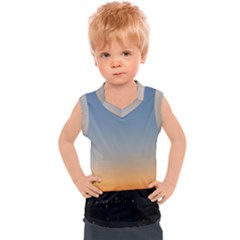 Photo Coucher Du Soleil Bleu/orange Kids  Sport Tank Top