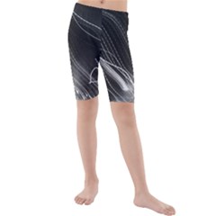 Photo Lumière Noir/gris Kids  Mid Length Swim Shorts by kcreatif