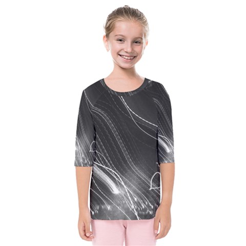 Photo Lumière Noir/gris Kids  Quarter Sleeve Raglan Tee by kcreatif