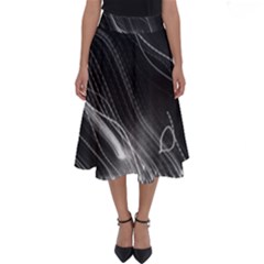 Photo Lumière Noir/gris Perfect Length Midi Skirt by kcreatif