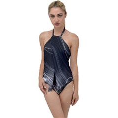 Photo Lumière Noir/gris Go With The Flow One Piece Swimsuit by kcreatif