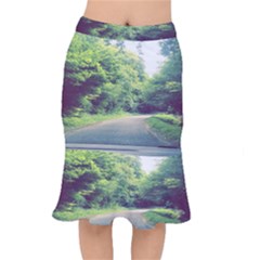 Photo Vue Sur Forêt  Short Mermaid Skirt by kcreatif