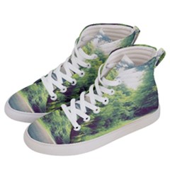 Photo Vue Sur Forêt  Men s Hi-top Skate Sneakers by kcreatif