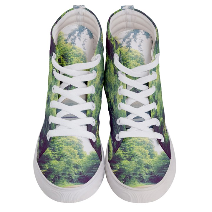 Photo Vue sur Forêt  Women s Hi-Top Skate Sneakers