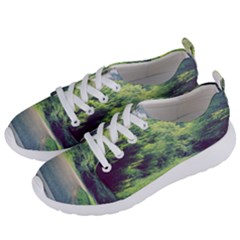 Photo Vue Sur Forêt  Women s Lightweight Sports Shoes by kcreatif