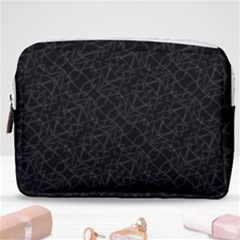 Pattern Abstrait Blanc/noir Make Up Pouch (medium) by kcreatif