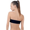 Pattern Abstrait Blanc/Noir Classic Bandeau Bikini Top  View2