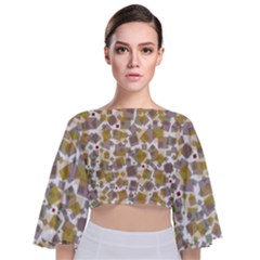 Zappwaits 88 Tie Back Butterfly Sleeve Chiffon Top by zappwaits