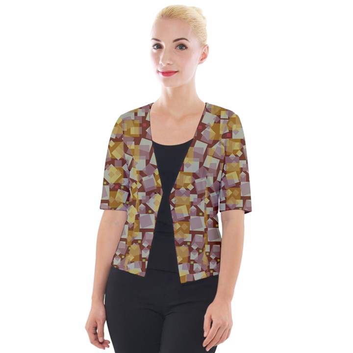 Zappwaits Fantastic Cropped Button Cardigan