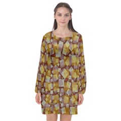 Zappwaits Fantastic Long Sleeve Chiffon Shift Dress  by zappwaits