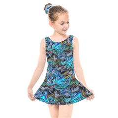 Ab 138 Kids  Skater Dress Swimsuit by ArtworkByPatrick