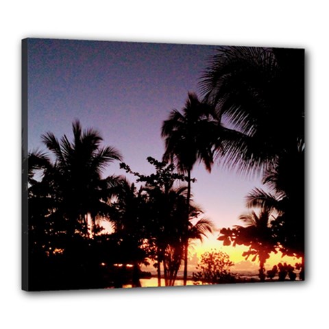 Puerto Rico Sunset Canvas 24  X 20  (stretched) by StarvingArtisan