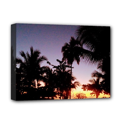 Puerto Rico Sunset Deluxe Canvas 16  X 12  (stretched)  by StarvingArtisan