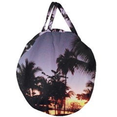 Puerto Rico Sunset Giant Round Zipper Tote by StarvingArtisan