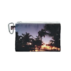 Puerto Rico Sunset Canvas Cosmetic Bag (small) by StarvingArtisan