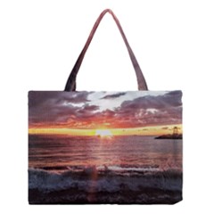 Sunset On The Ocean In Puerto Rico Medium Tote Bag by StarvingArtisan