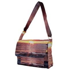 Sunset On The Ocean In Puerto Rico Full Print Messenger Bag (s) by StarvingArtisan