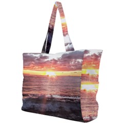 Sunset On The Ocean In Puerto Rico Simple Shoulder Bag by StarvingArtisan