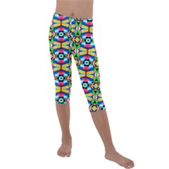 Ab 139 1 Kids  Lightweight Velour Capri Leggings  by ArtworkByPatrick